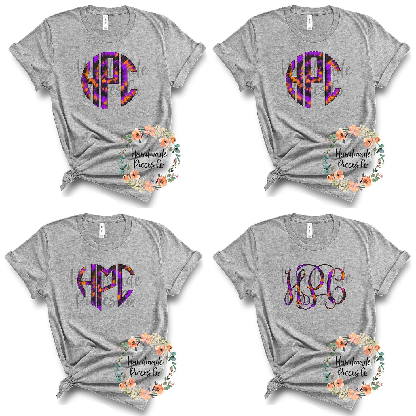 Halloween Tie Dye Monogram, Mix 2 - Sublimation or HTV Transfer