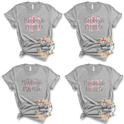 Halloween Mix, Pink Monogram - Sublimation or HTV Transfer