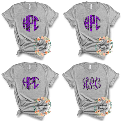 Halloween Tie Dye Monogram, Purple - Multiple Styles - Digital Download