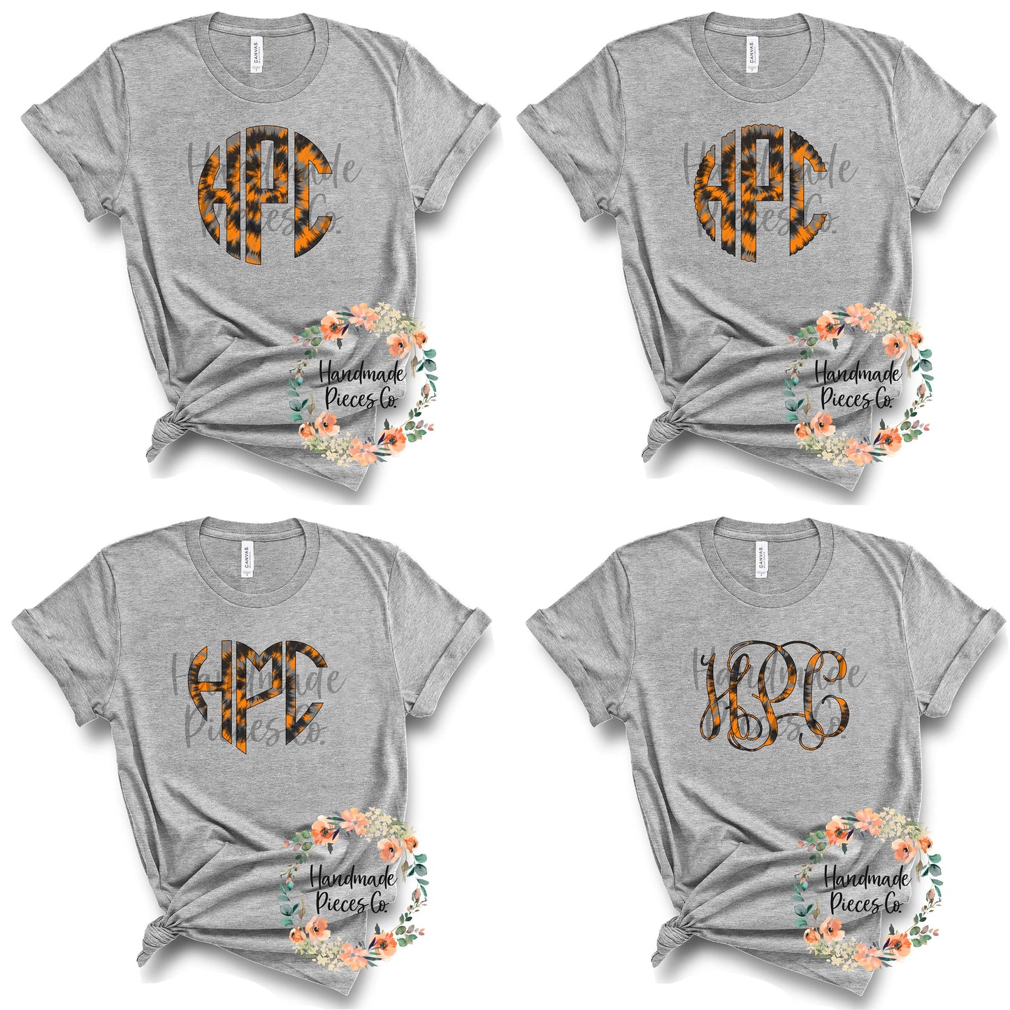 Halloween Tie Dye Monogram, Mix 4 - Sublimation or HTV Transfer