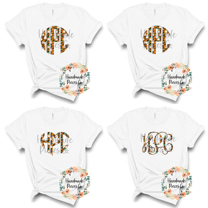 Halloween Monogram, Pattern 3 - Sublimation or HTV Transfer