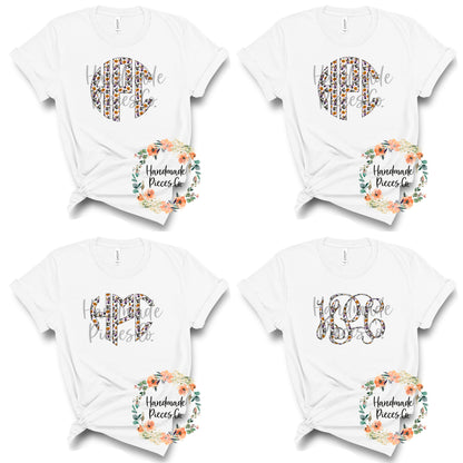 Halloween Monogram, Pattern 2 - Sublimation or HTV Transfer