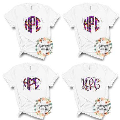 Halloween Tie Dye Monogram, Mix 2 - Sublimation or HTV Transfer