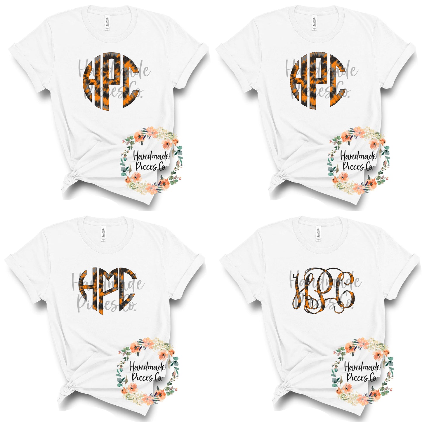 Halloween Tie Dye Monogram, Mix 4 - Sublimation or HTV Transfer