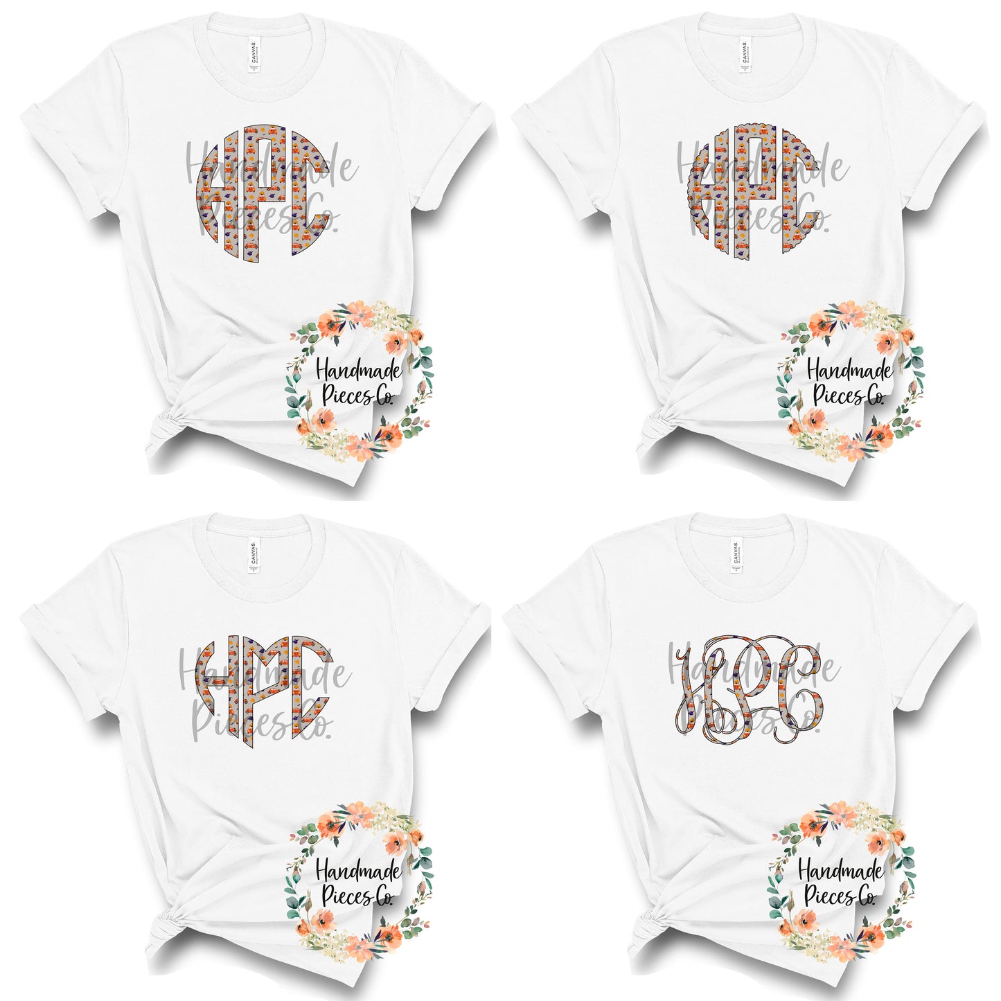 Halloween Monogram, Beetle - Sublimation or HTV Transfer