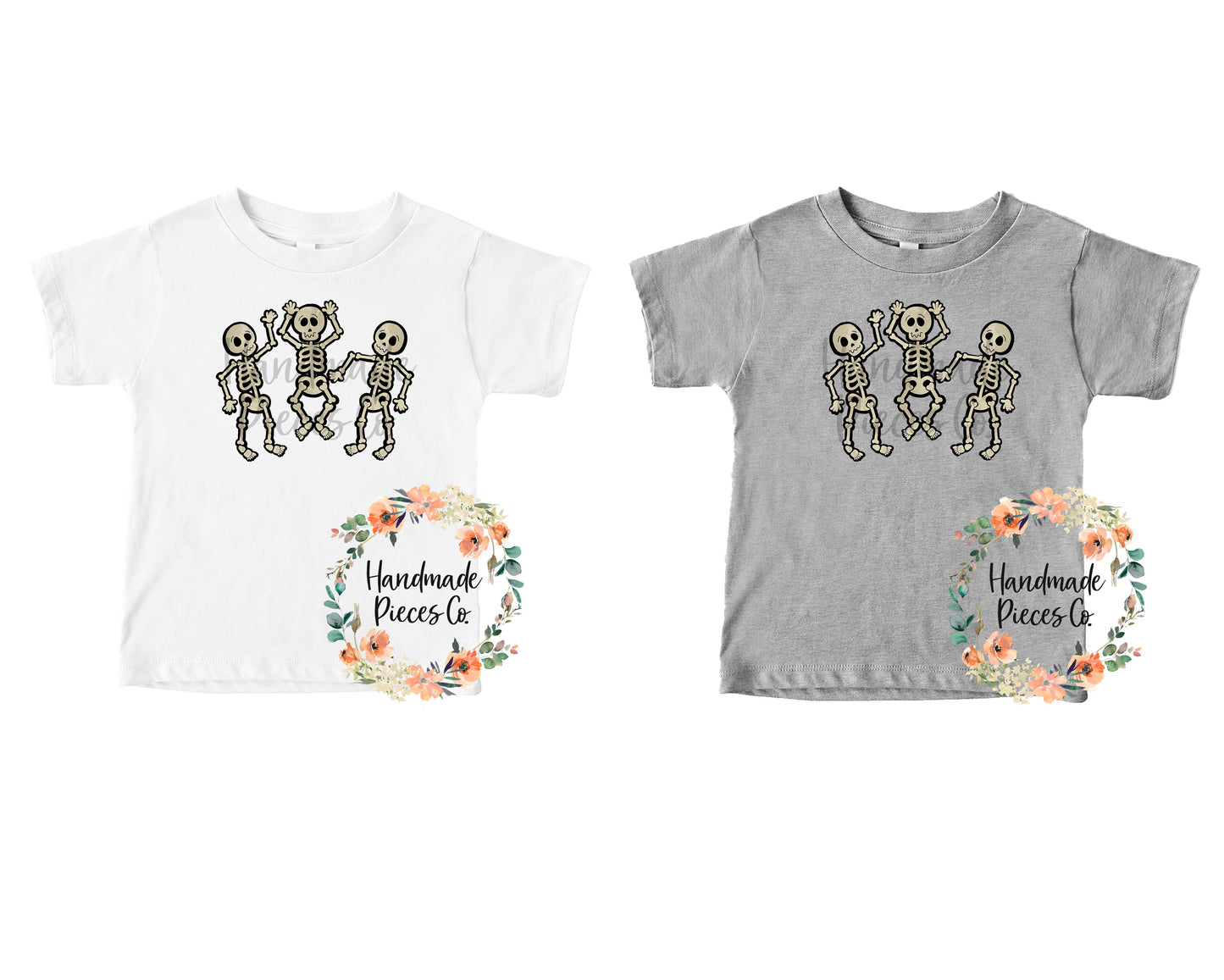 Dancing Skeleton Trio, Gray - Sublimation or HTV Transfer