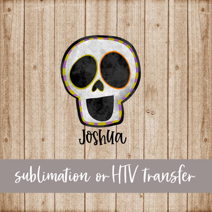 Skeleton - Name Optional - Sublimation or HTV Transfer