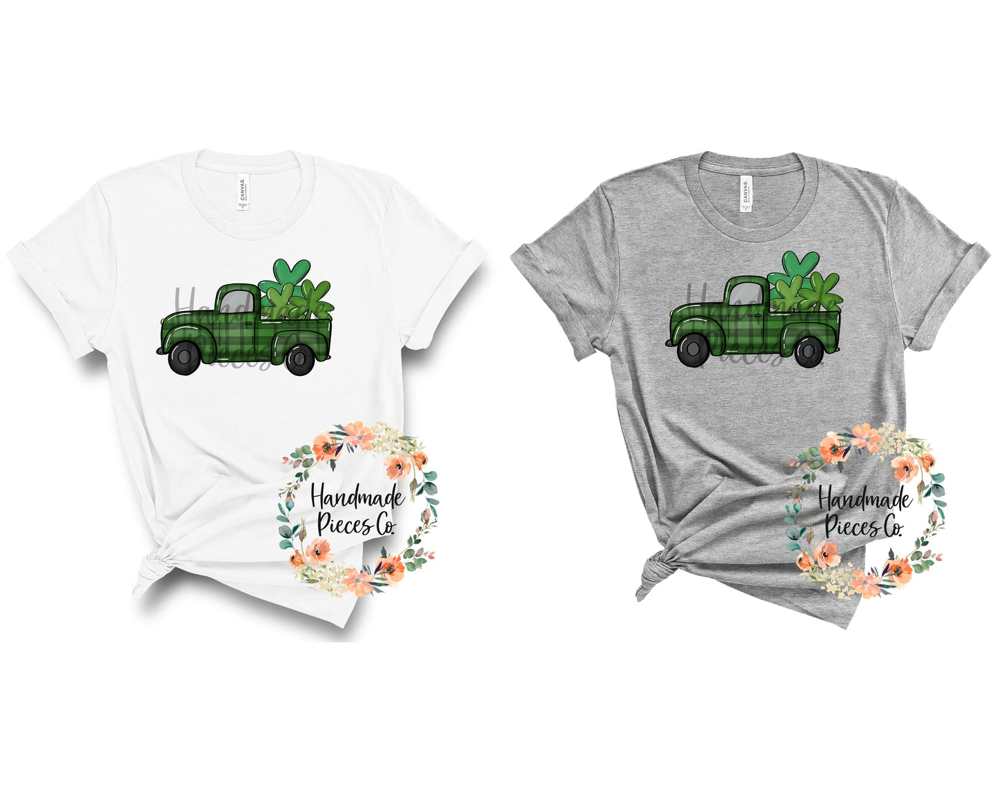 St. Patrick's Day Truck, Side View - Sublimation or HTV Transfer