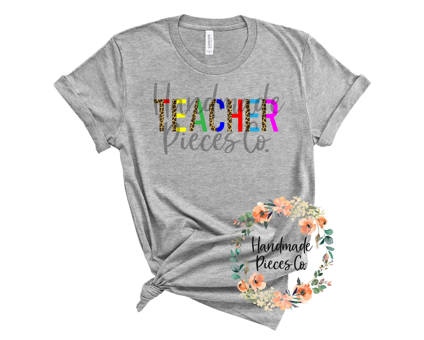 Teacher, Leopard Split - Sublimation or HTV Transfer