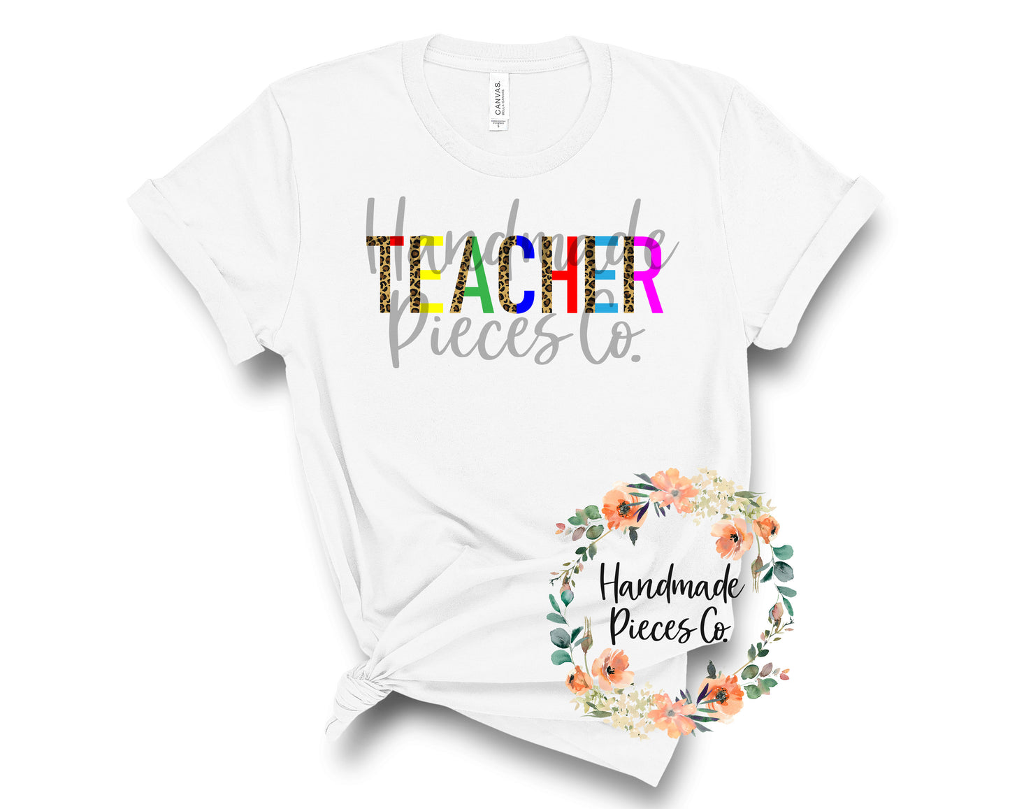 Teacher, Leopard Split - Sublimation or HTV Transfer