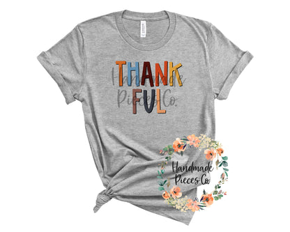 Thankful, Version 2 - Sublimation or HTV Transfer