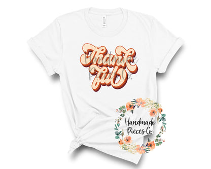 Thankful, Retro - Sublimation or HTV Transfer