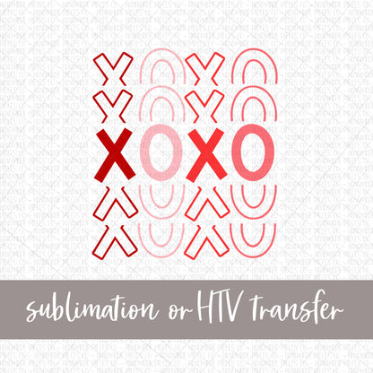 XOXO, Pink - Sublimation or HTV Transfer