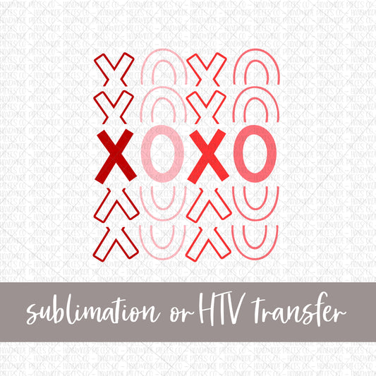 XOXO, Pink - Sublimation or HTV Transfer