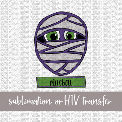 Mummy with Name - Sublimation or HTV Transfer