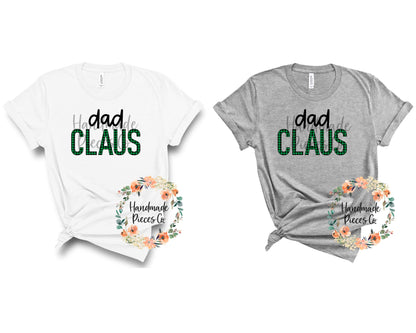 Dad Claus, Green Buffalo Plaid - Digital Download