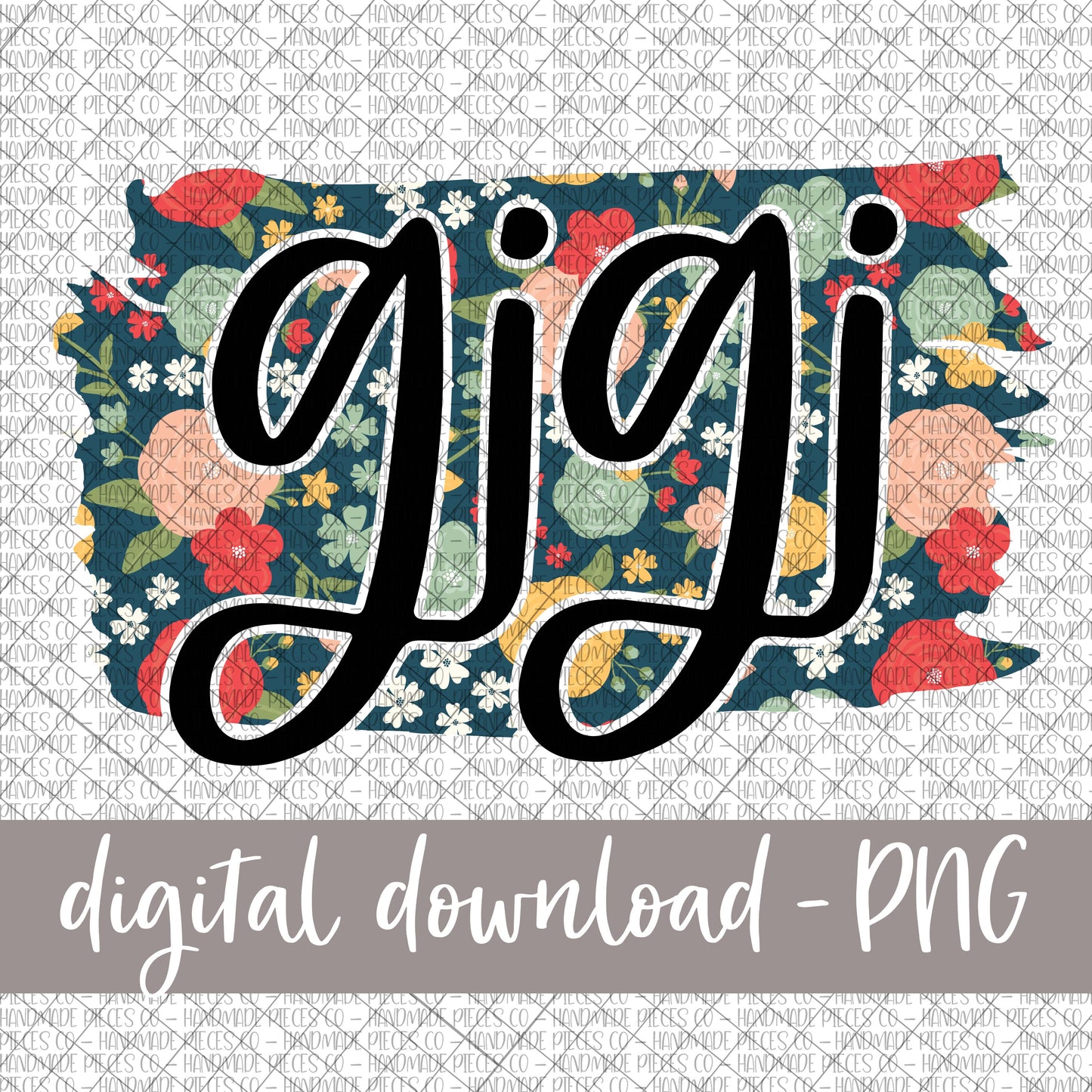 Gigi Brushstroke, Floral 6 - Digital Download