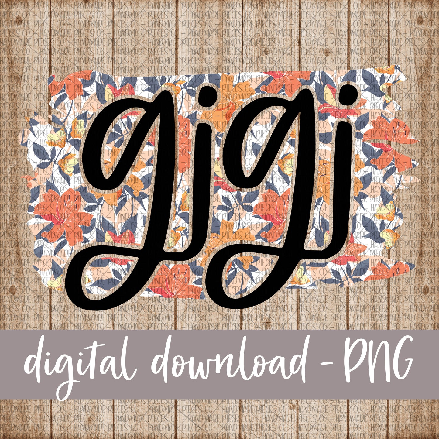 Gigi Brushstroke, Floral 7 - Digital Download