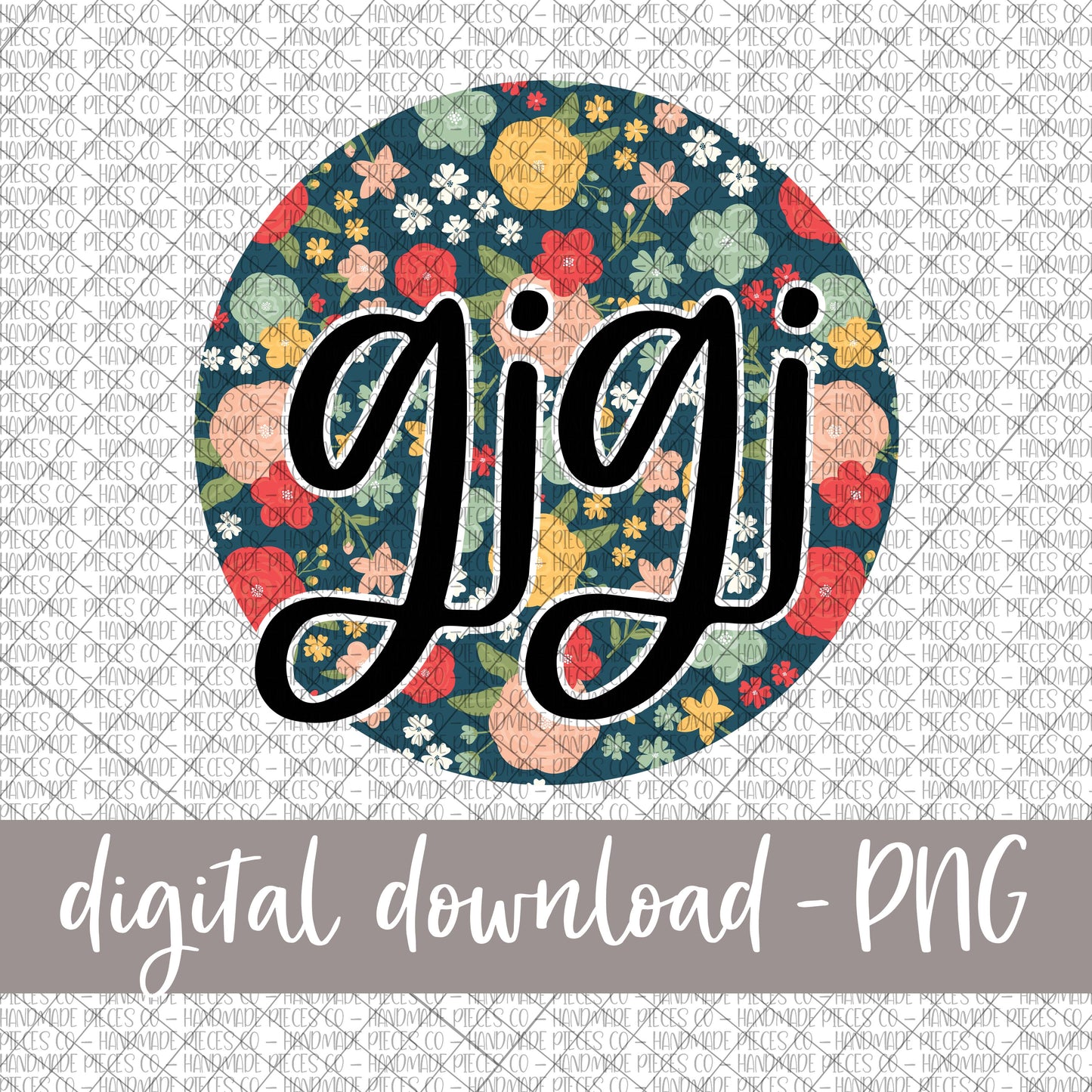 Gigi Round, Floral 6 - Digital Download