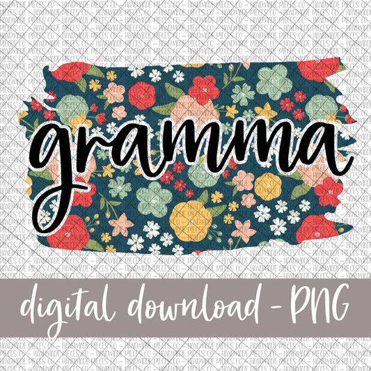 Gramma Brushstroke, Floral 6 - Digital Download