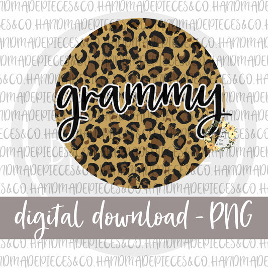 Grammy Round, Leopard - Digital Download