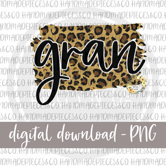 Gran Brushstroke, Leopard - Digital Download