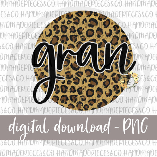 Gran Round, Leopard - Digital Download