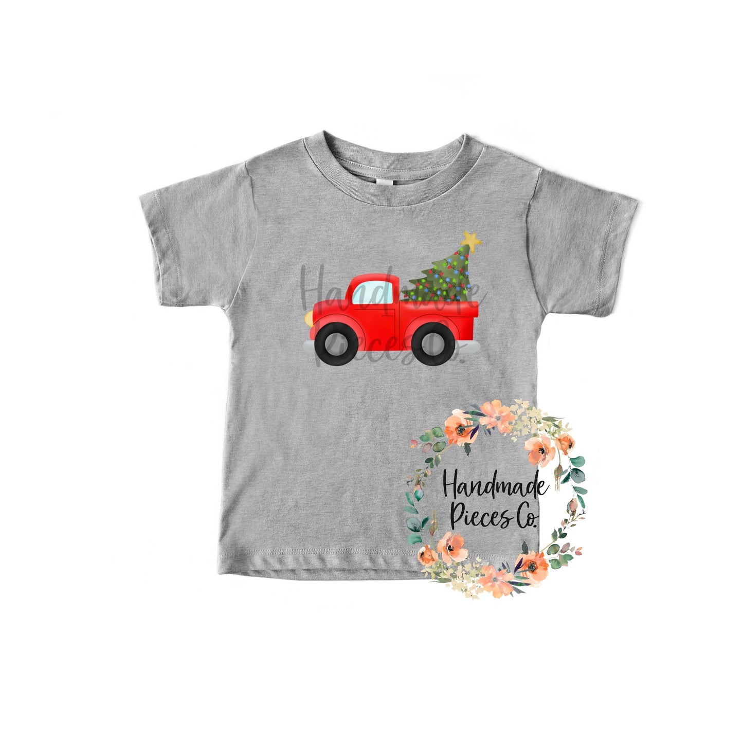 Vintage Truck with Christmas Tree - Sublimation or HTV Transfer