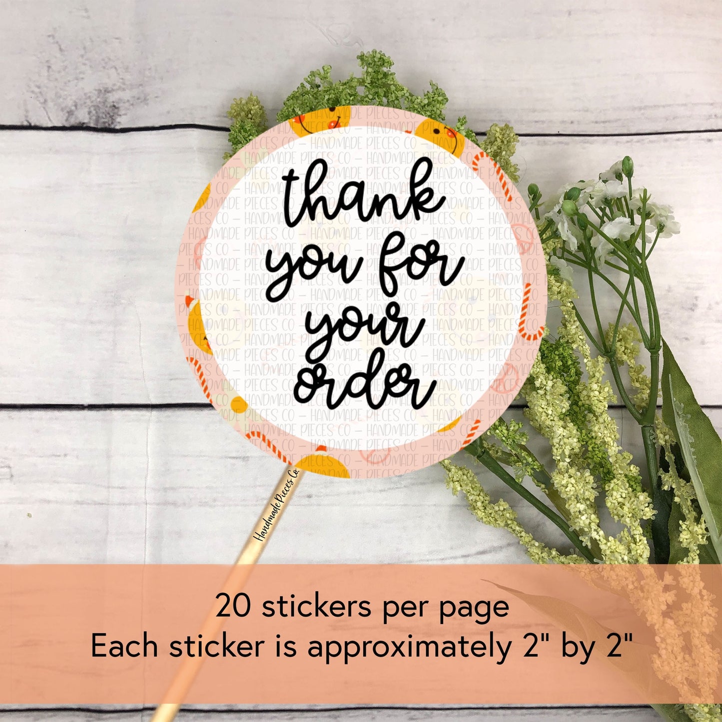 Thank You for Your Order - Packaging Sticker, Christmas in July Theme