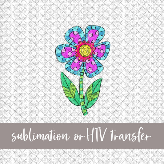 Flower - Sublimation or HTV Transfer