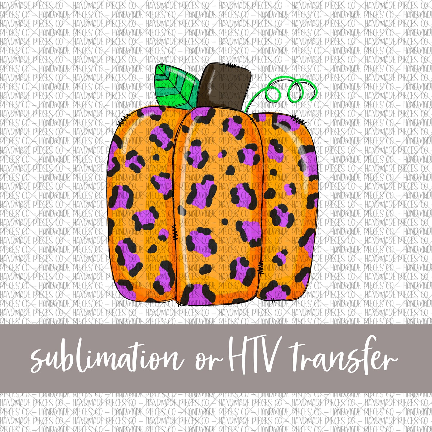 Leopard Pumpkin - Sublimation or HTV Transfer