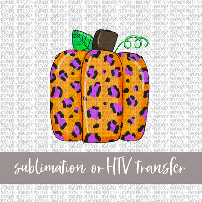 Leopard Pumpkin - Sublimation or HTV Transfer