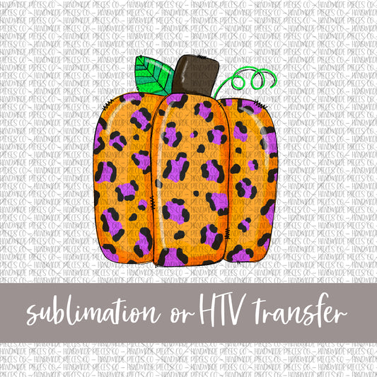 Leopard Pumpkin - Sublimation or HTV Transfer