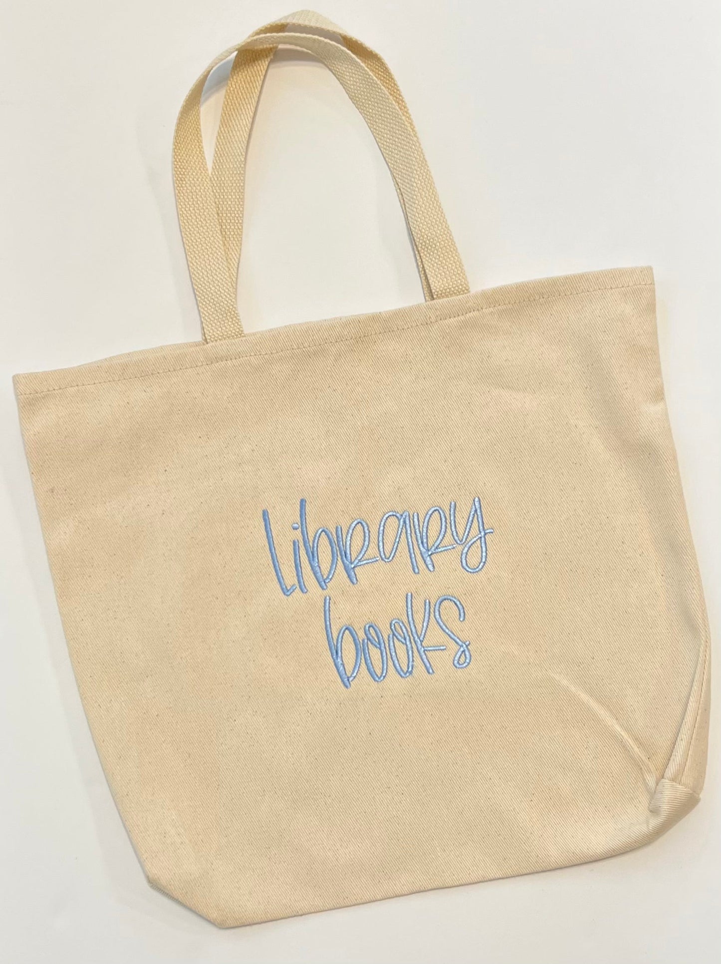 Monogram/Small Phrase Embroidered Tote Bag