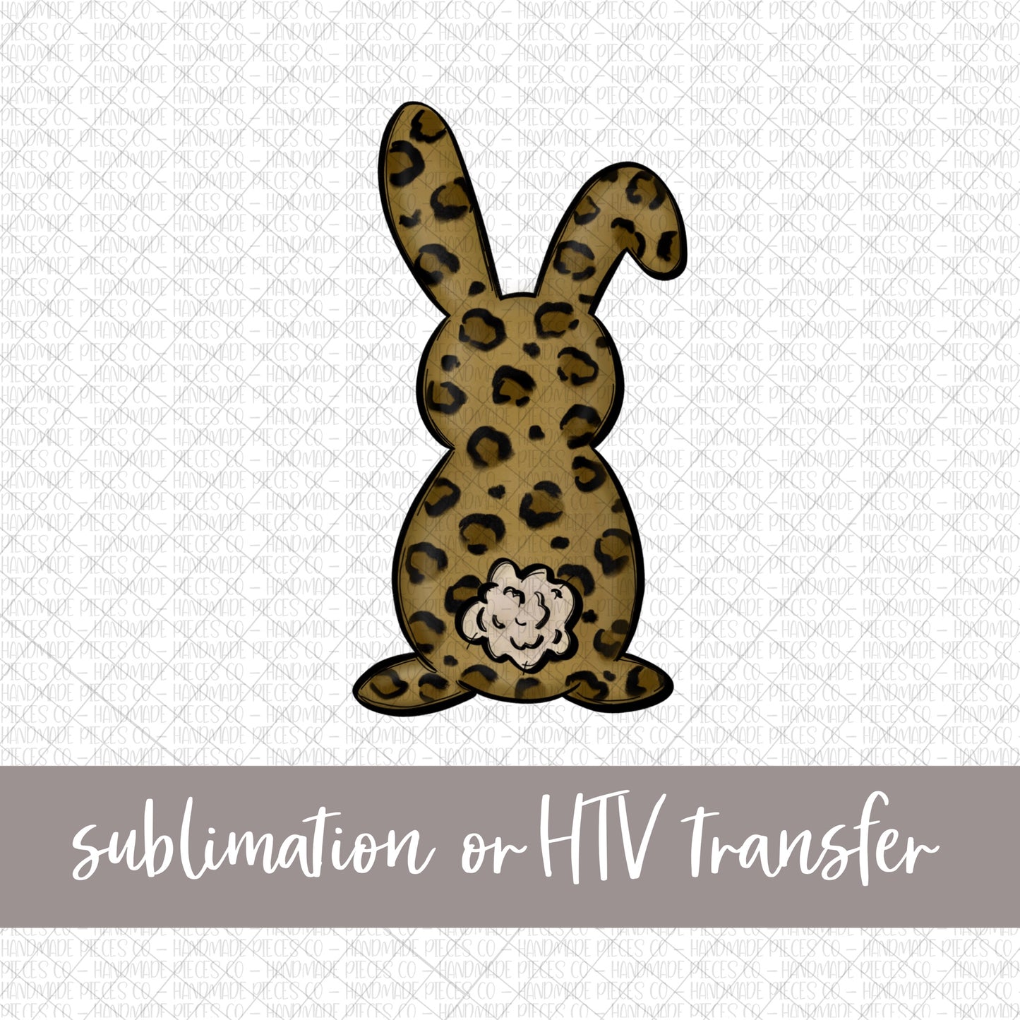 Leopard Bunny - Sublimation or HTV Transfer