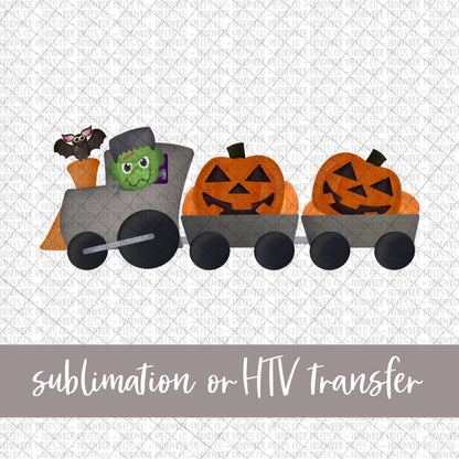 Halloween Train - Sublimation or HTV Transfer