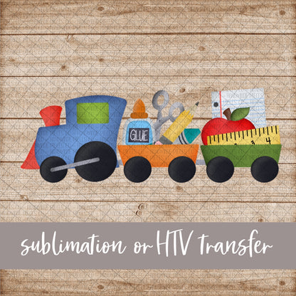 School Train - Sublimation or HTV Transfer