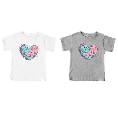 Dinosaur Heart, Girl - Sublimation or HTV Transfer