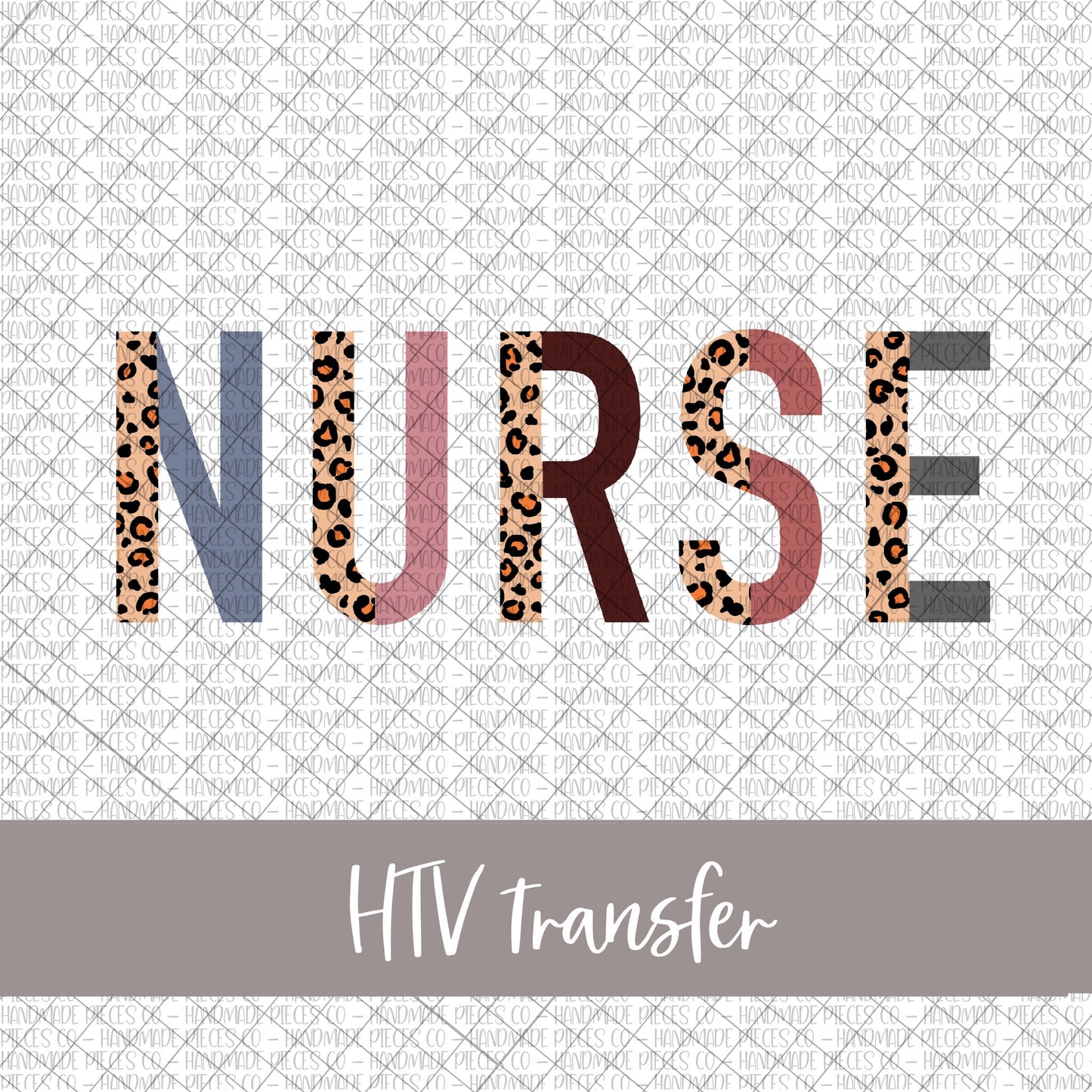 Nurse, Leopard and Boho - HTV Transfer