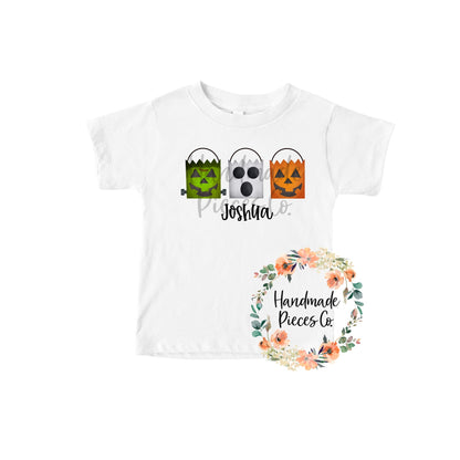 Halloween Candy Bag Trio - Name Optional - Sublimation or HTV Transfer