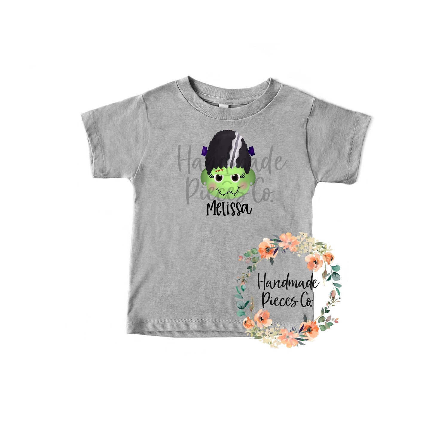 Frankenstein, Girl - Name Optional - Sublimation or HTV Transfer