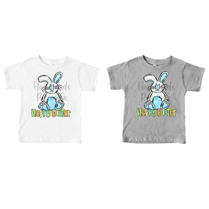 Bunny Blue, Hoppy Easter - Sublimation or HTV Transfer