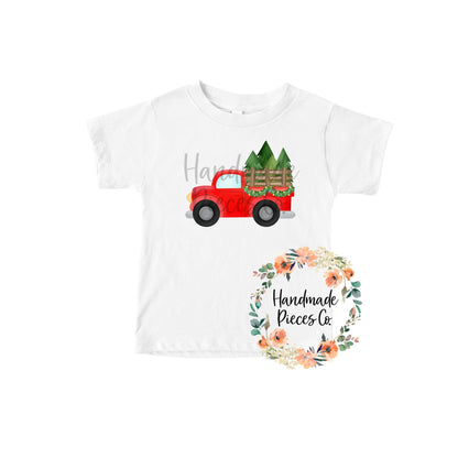 Vintage Christmas Truck - Sublimation or HTV Transfer