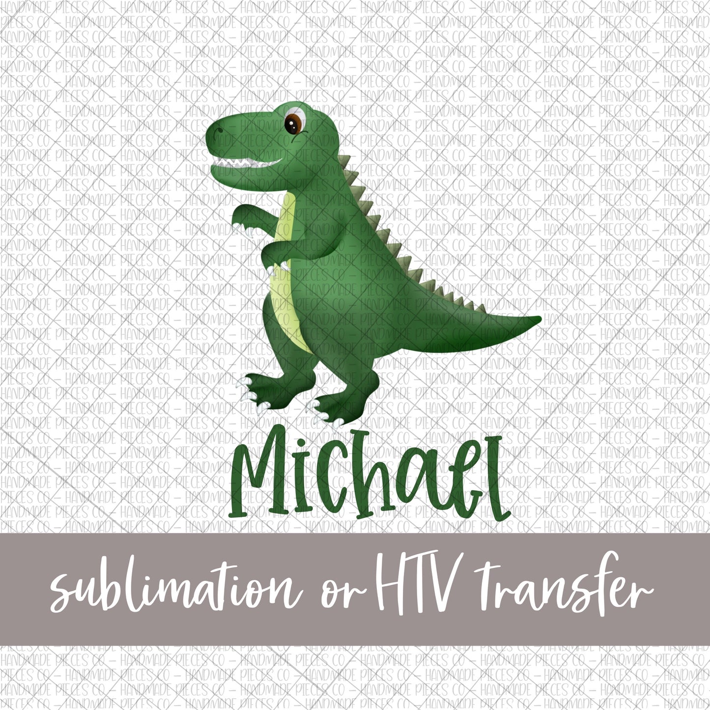 Dinosaur, TRex - Name Optional - Sublimation or HTV Transfer