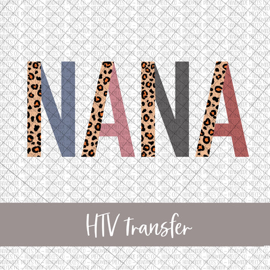 Nana, Leopard and Boho - HTV Transfer