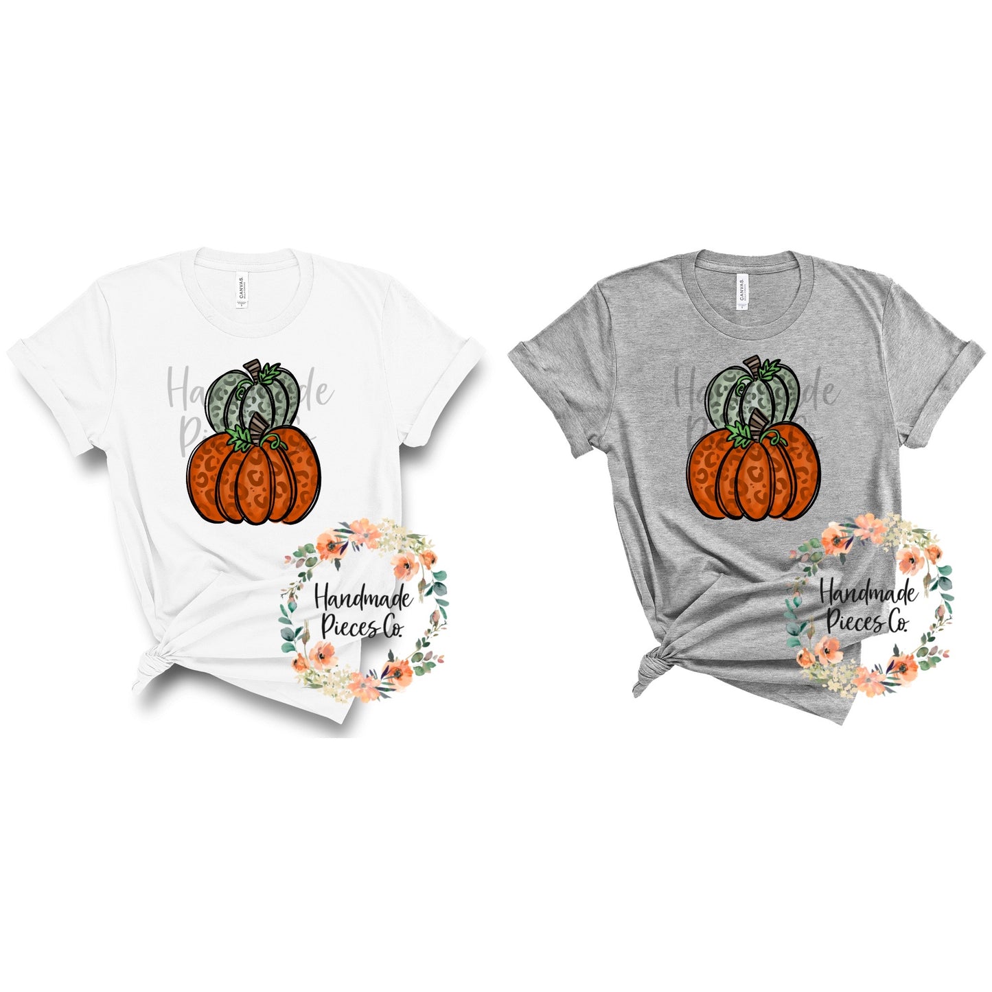 Pumpkin Stack, Leopard - Sublimation or HTV Transfer