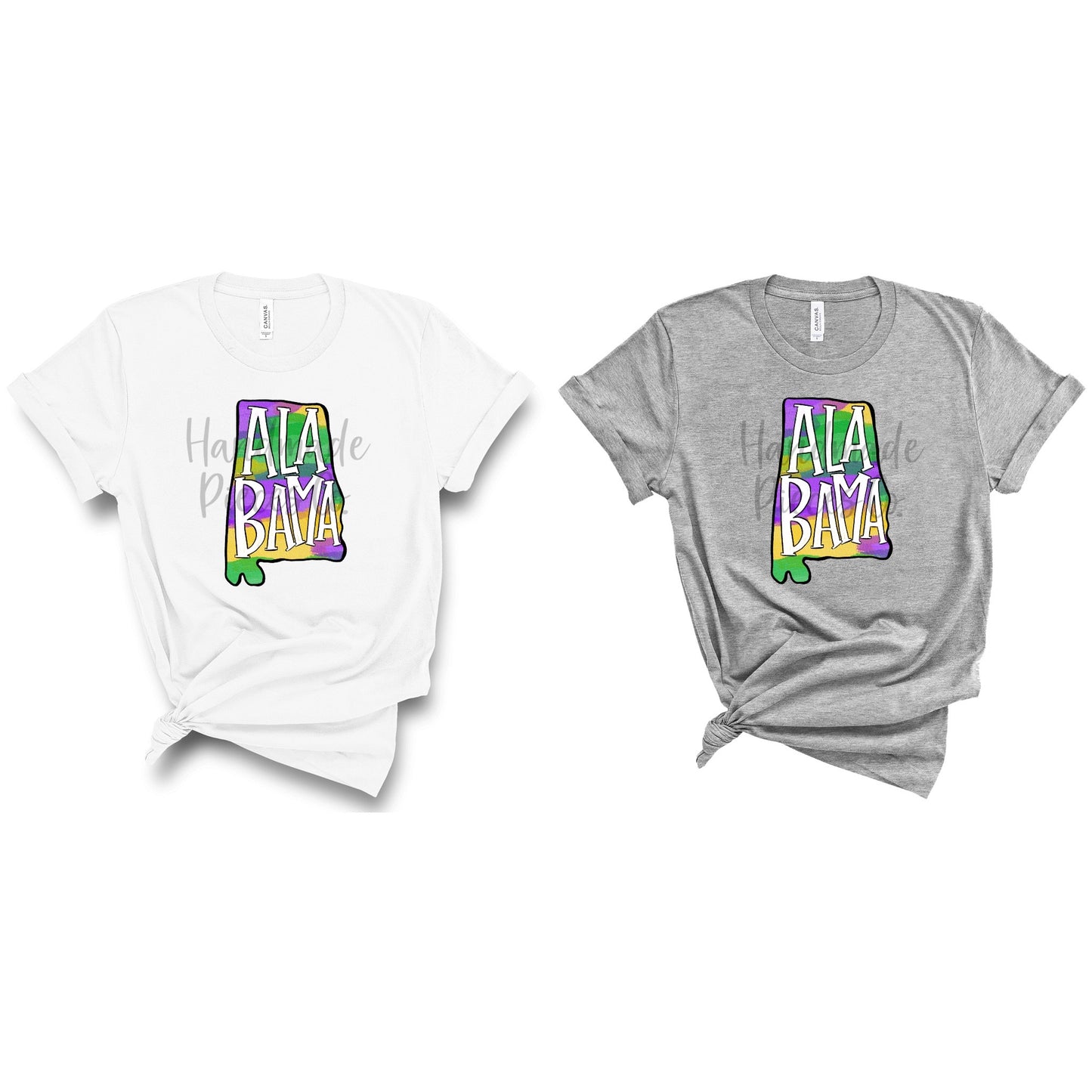 Alabama Silhouette, Mardi Gras - Sublimation or HTV Transfer