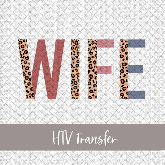 Wife, Leopard and Boho - HTV Transfer