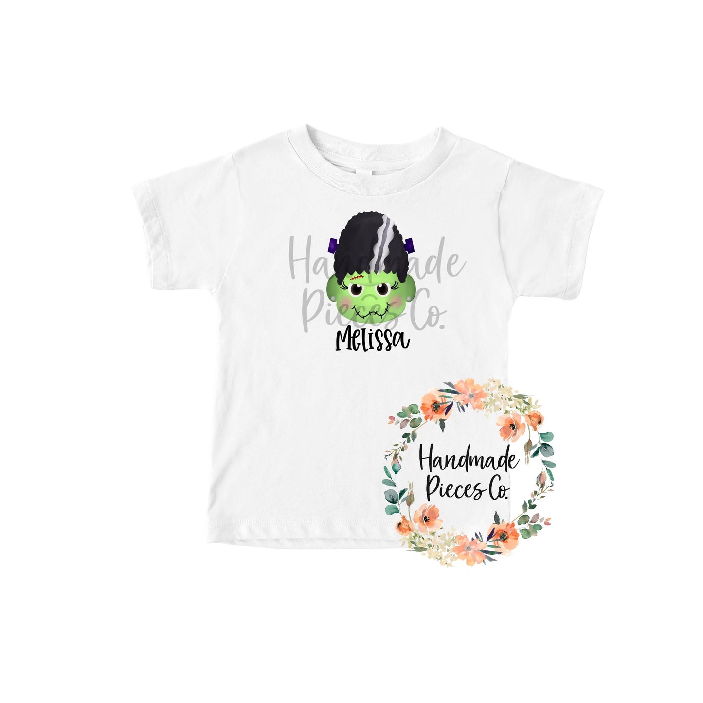 Frankenstein, Girl - Name Optional - Sublimation or HTV Transfer