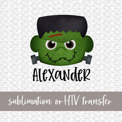 Frankenstein, Boy - Name Optional - Sublimation or HTV Transfer